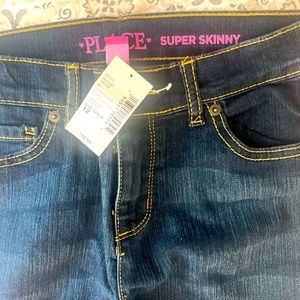 NWT size 12 Super skinny Dark Twilight  wash by childrens place